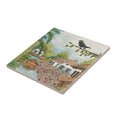 Nederlandse Waterverf Venice Giethoorn Netherlands Tegeltje (Zijkant)