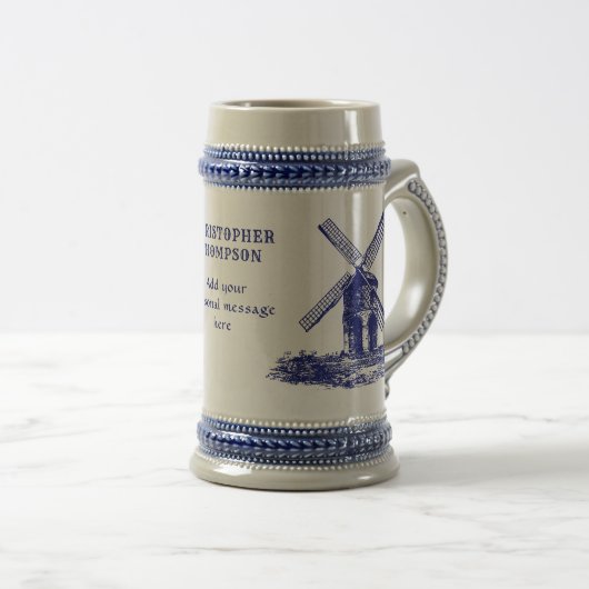 Nederlandse windermolen bier stein bierpul (Voorkant rechts)