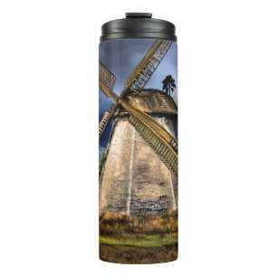 Nederlandse Windmill Landscape Thermal Tumbler Thermosbeker