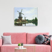 Nederlandse Windmills, 1884 Canvas Afdruk (Insitu (Woonkamer))