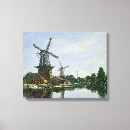 Nederlandse Windmills, 1884 Canvas Afdruk (Voorkant)
