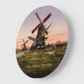  Nederlandse Windmills aangepaste muur klok (Hoek)