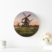  Nederlandse Windmills aangepaste muur klok (Huis)