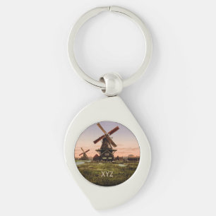 Nederlandse Windmills aangepaste sleutelketen Sleutelhanger