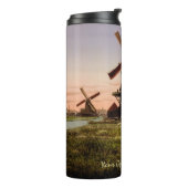  Nederlandse Windmills aangepaste tumbler Thermosbeker (Gedraaid links)