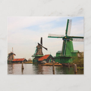 Nederlandse Windmills, Zaanse Schans. Briefkaart