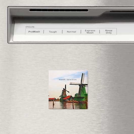 Nederlandse Windmills, Zaanse Schans, Holland Magneet (Insitu (Vaatwasser))