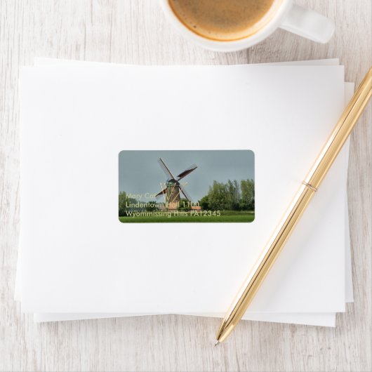 Nederlandse windmolen #1 etiket (Insitu)