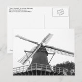 Nederlandse windmolen briefkaart (Voorkant / Achterkant)