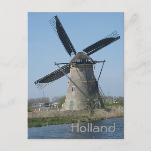 Nederlandse windmolen briefkaart (Voorkant)