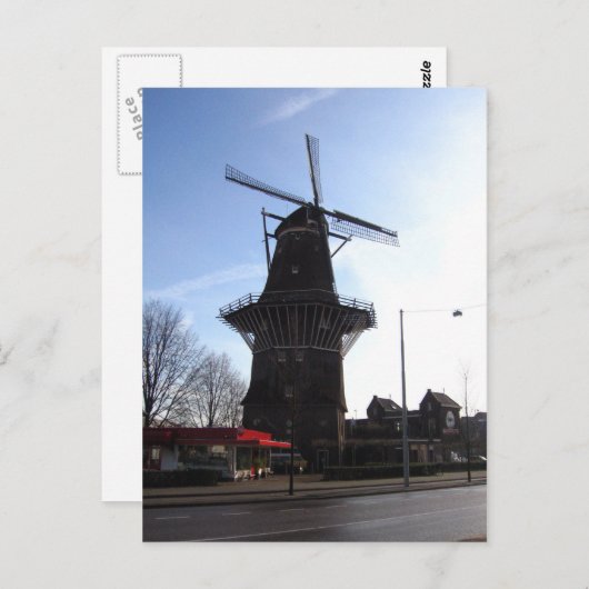 Nederlandse windmolen briefkaart (Voorkant / Achterkant)
