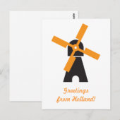 Nederlandse windmolen briefkaart (Voorkant / Achterkant)