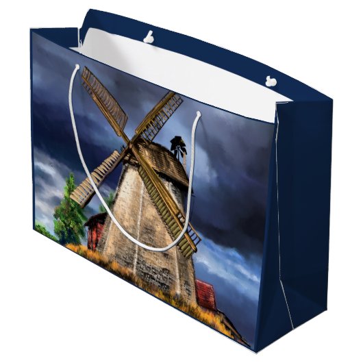 Nederlandse Windmolen Cadeautas (Achterkant Gekanteld)