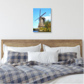 Nederlandse windmolen canvas afdruk (Insitu (Slaapkamer))