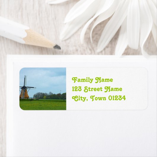 Nederlandse windmolen etiket (Insitu)