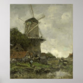 Nederlandse windmolen, Jacob Maris Poster (Voorkant)