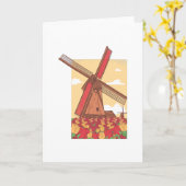 Nederlandse windmolen kaart (Gele Bloem)