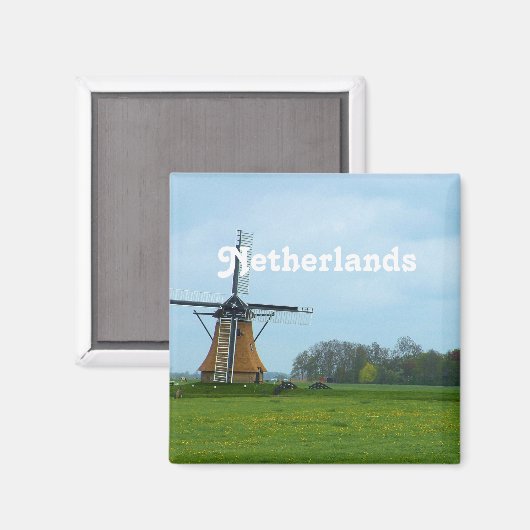 Nederlandse windmolen magneet (Voorkant / Achterkant)