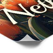 Nederlandse Windmolen: Tulpen en Charm Poster (Hoek)