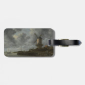 Nederlandse windmolen Wijk bij Duustede, Ruisdael Bagagelabel (Achterkant horizontaal)