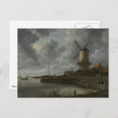 Nederlandse windmolen Wijk bij Duustede, Ruisdael Briefkaart (Voorkant / Achterkant)