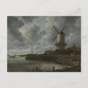 Nederlandse windmolen Wijk bij Duustede, Ruisdael Briefkaart