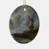 Nederlandse windmolen Wijk bij Duustede, Ruisdael Keramisch Ornament (Rechts)