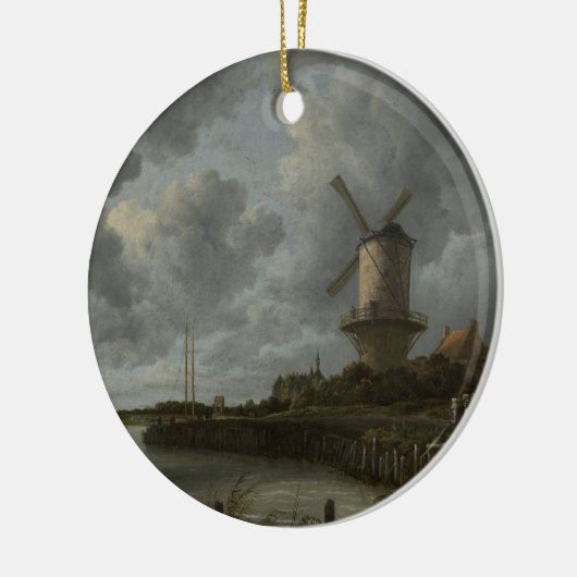 Nederlandse windmolen Wijk bij Duustede, Ruisdael Keramisch Ornament (Links)