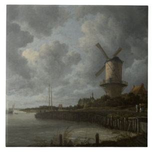 Nederlandse windmolen Wijk bij Duustede, Ruisdael Tegeltje
