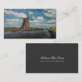 Nederlandse Windmolenfotokaart Visitekaartje (Voorkant / Achterkant)