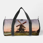 Nederlandse Windmolens aangepaste naam & tekst Plunjezak (Achterkant)