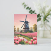nederlandse windmolens briefkaart (Staand voorkant)