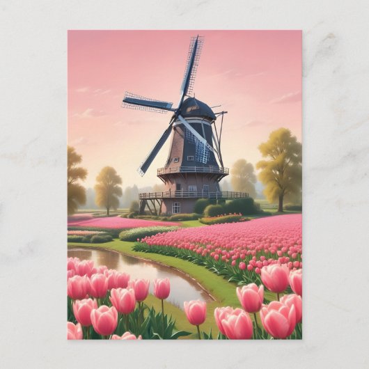 nederlandse windmolens briefkaart (Voorkant)