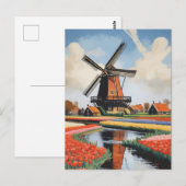 nederlandse windmolens briefkaart (Voorkant / Achterkant)