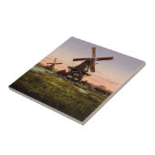 Nederlandse Windmolens keramische tegels Tegeltje (Zijkant)