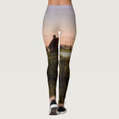  Nederlandse Windmolens kunst leggings (Achterkant)
