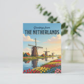 Nederlandse windmolens Nederland Briefkaart (Staand voorkant)