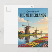 Nederlandse windmolens Nederland Briefkaart (Voorkant / Achterkant)