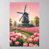 nederlandse windmolens poster (Voorkant)
