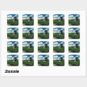Nederlandse Windpower Alternative Energy Vierkante Sticker (Vel)