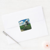Nederlandse Windpower Alternative Energy Vierkante Sticker (Envelop)