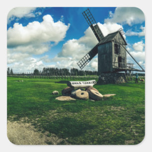 Nederlandse Windpower Alternative Energy Vierkante Sticker