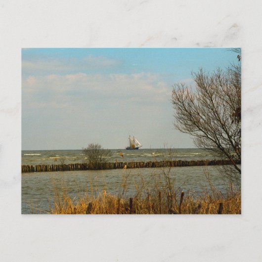 Nederlandse zeilschepen op het Ijselmeer Briefkaart (Voorkant)