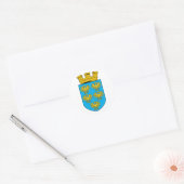 Nederoesterreich, Oostenrijk Ronde Sticker (Envelop)