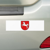 Nedersaksen (Duitsland) Wapenmunt Bumpersticker (Op auto)