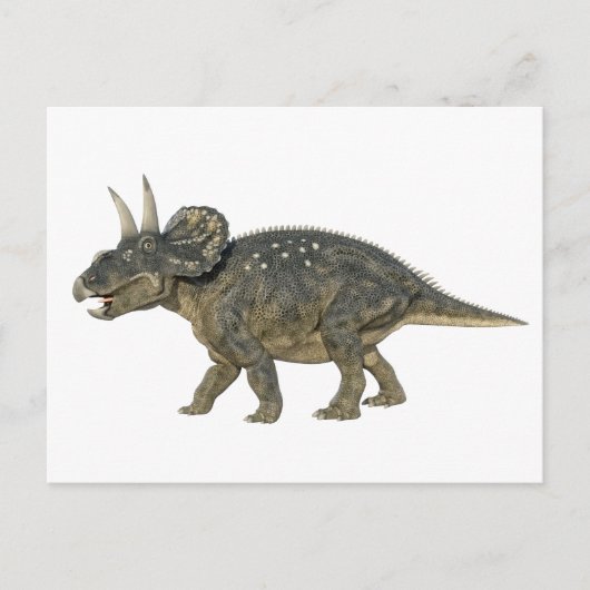 Nedoceratops Dinosaur Running Briefkaart (Voorkant)