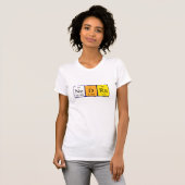Nedra periodiek table name shirt (Voorkant volledig)
