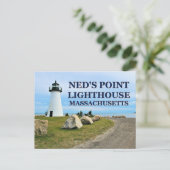 Ned's Point Lighthouse, Massachusetts Briefkaart (Staand voorkant)