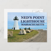 Ned's Point Lighthouse, Massachusetts Briefkaart (Voorkant / Achterkant)