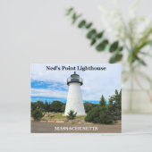 Ned's Point Lighthouse, Massachusetts Briefkaart (Staand voorkant)